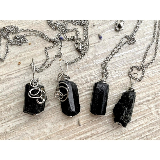 Tourmaline crystal necklace | jewelry gift ideas