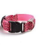 Load image into Gallery viewer, Leopard LED Dog Nylon Collar Luminous Adjustable Glowing Collar For Dogs Night Safety
