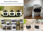 Load image into Gallery viewer, Blackboard Stickers Waterproof Chalkboard Kitchen Spice Label Sticker Home Jars Bottles Tags with White Marker
