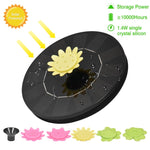 Load image into Gallery viewer, 7V/3W Solar Water Fountain Pump Colorful LED Lights Floating Garden Fountain
