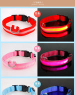 Load image into Gallery viewer, Leopard LED Dog Nylon Collar Luminous Adjustable Glowing Collar For Dogs Night Safety
