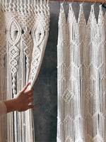 Load image into Gallery viewer, Boho Hand-woven Macrame Cotton Door Curtain Tapestry Wall Hanging
