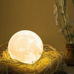 Load image into Gallery viewer, 8/12Cm Kids Night Light 3D Led Moon Lamp With Stand Light Projector
