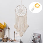 Load image into Gallery viewer, Boho Moon and Star Dream Catcher Macrame Wall Hanging Bohemian Home Decor
