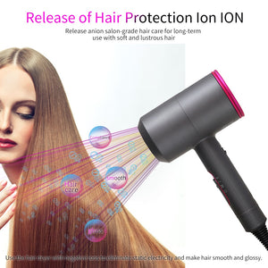 Electric Hair Dryer 5 In 1 Hair Comb Negative Ion Straightener Brush Blow Dryer Air Wrap Curling Wand Detachable Brush Kit