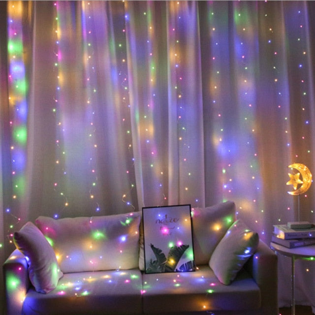LED Curtain Icicle String Lights  Fairy Lights
