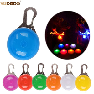 Night Safety Dog Collar Glowing Pendant LED Glow In The Dark Bright Necklace