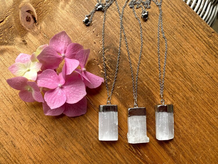 Selenite Wand Necklace